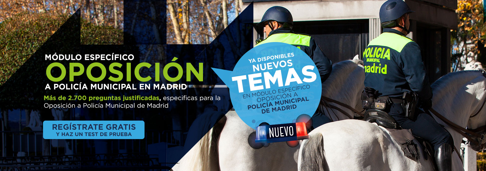 Test Online para oposiciones a Policía Municipal de Madrid, Módulo Específico